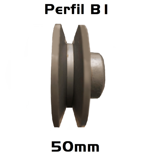 Polia Ferro Fundido 50mm 1 Canal Perfil B 50b1
