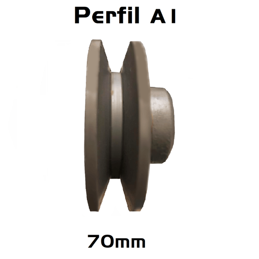 Polia Ferro Fundido 70mm C/ 1 Canal Perfil a 70a1