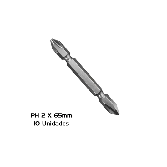 Ponteira Bit Phillips PH 2 X 65MM Imantada Multifix 10 Und