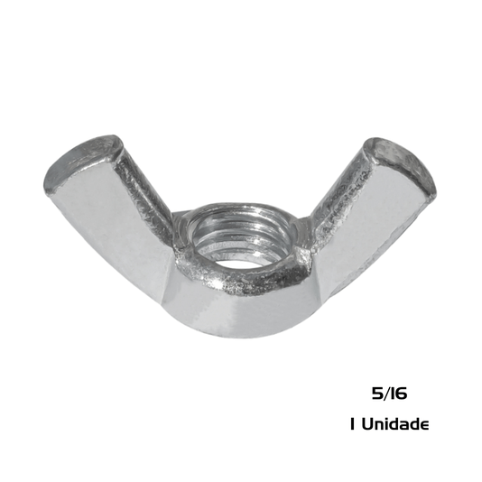 Porca Borboleta 5/16 Inox 18 Unc Polegadas
