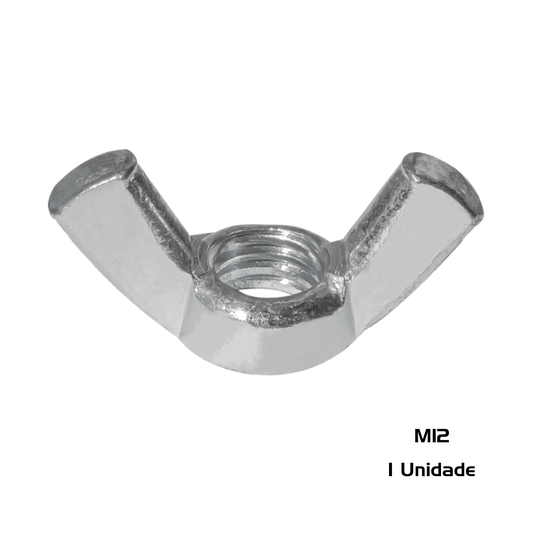 Porca Borboleta M12 Inox Ma 1.75 Milimetros