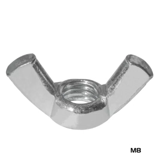 Porca Borboleta M8 Inox Ma 1.25 Milimetros 10 Unidades