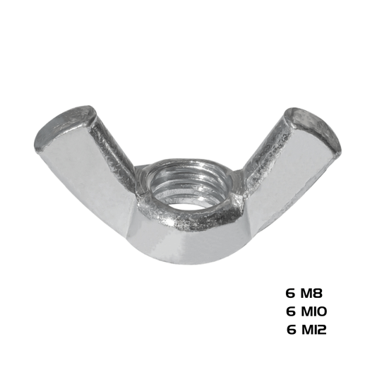 Porca Borboleta M8, M10, M12 Inox 18 Unidade