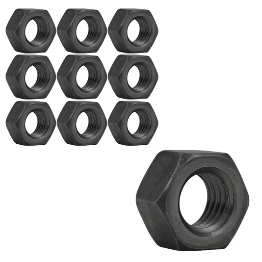 Porca Sextavada 7/8 - 9unc Rosca Grossa G5 Polida 10 Unidade