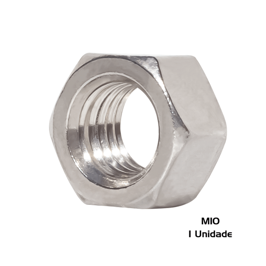 Porca Sextavada M10 Inox Ma 1.5 Rosca Grossa