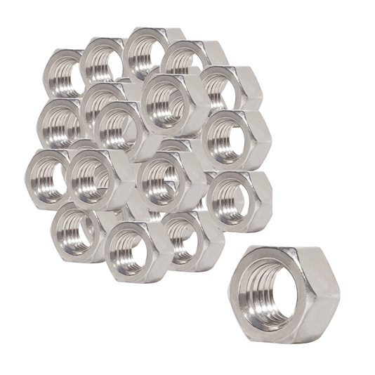 Porca Sextavada M8 Inox MA 1.25 Rosca Grossa 100 Unidade