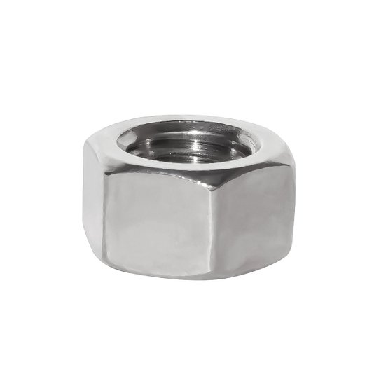 Porca Sextavada M8 Rosca MA 1,25 Classe 6 Zincada 100 Und