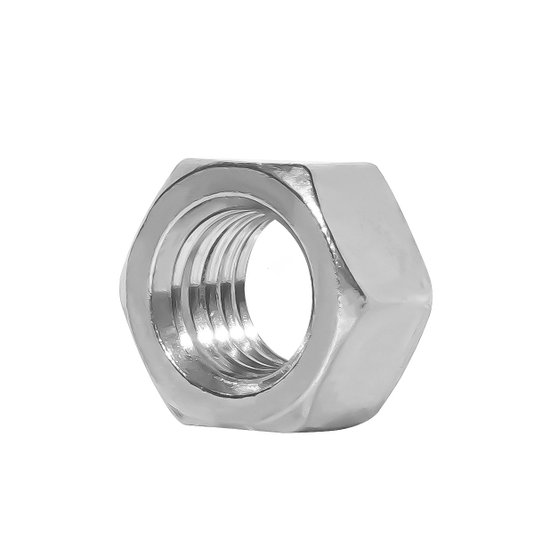 Porca Sextavada M8 Rosca MA 1,25 Classe 6 Zincada 100 Und