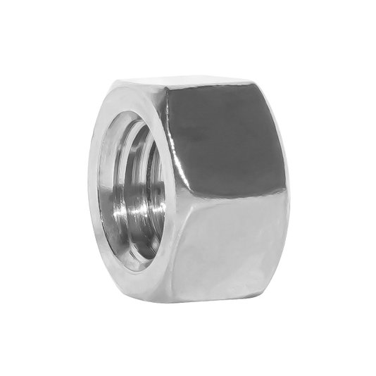 Porca Sextavada M8 Rosca MA 1,25 Classe 6 Zincada 100 Und