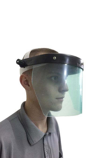 Protetor Facial Transparente 6 Pol. Sem Catraca Carbografite