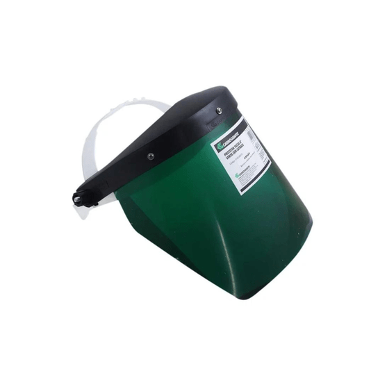 Protetor Facial Verde 8 Polegadas Sem Catraca Carbografite