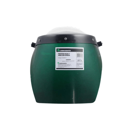 Protetor Facial Verde 8 Polegadas Sem Catraca Carbografite