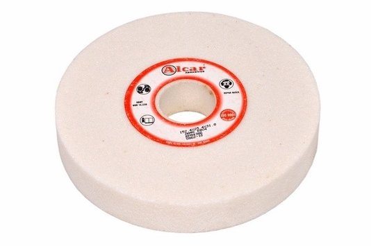 Rebolo Branco Aço Rápido 6 X 3/4 X 1.1/4 Grão 46 Alcar