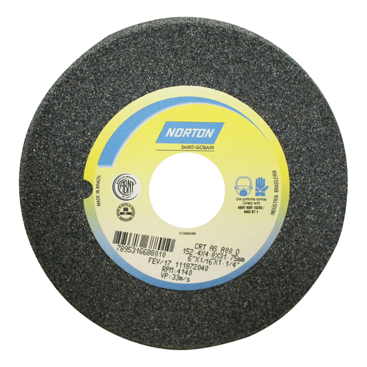 Rebolo Chanfrado 6 X 3/16 X 1.1/4 Grão 60 Norton