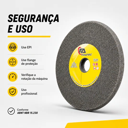 Rebolo Chanfrado 9 X 3/8 X 1.1/4 Grão 46 Pedra