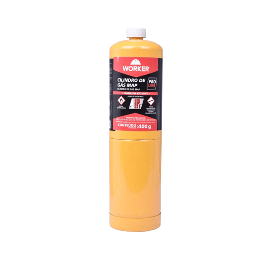 Refil Cilindro de Gás Mapp Pró 400gr Worker