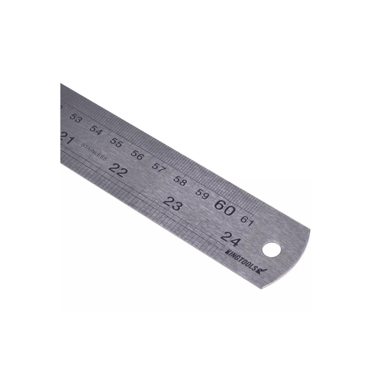 Régua Escala Métrica de Aço Inox 600mm Kingtools