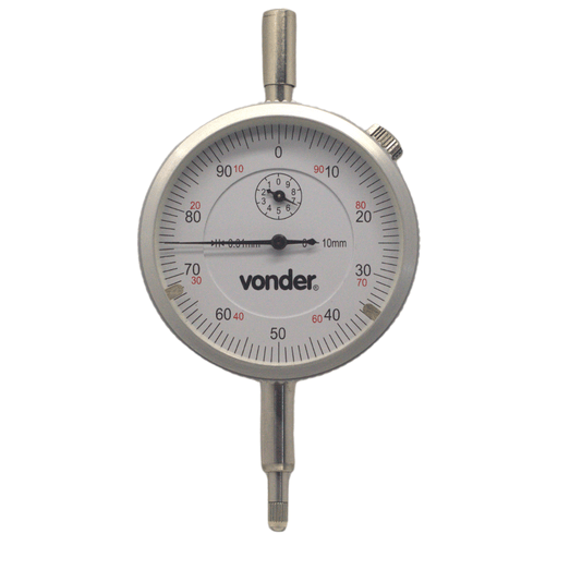 Relógio Comparador Analógico 10mm Rc-010 Vonder