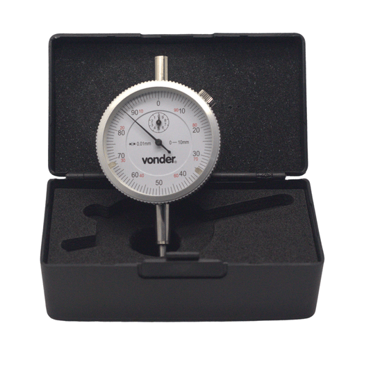 Relógio Comparador Analógico 10mm Rc-010 Vonder