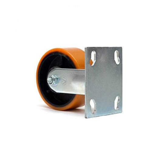 Rodizio Fixo Ferro Revestido Pu Fs516 5 Pol. A08552-f Ajax
