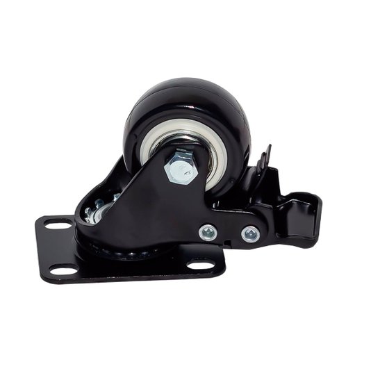 Rodizio Giratorio 50mm Preto 50kg com Freio Moveis Colson