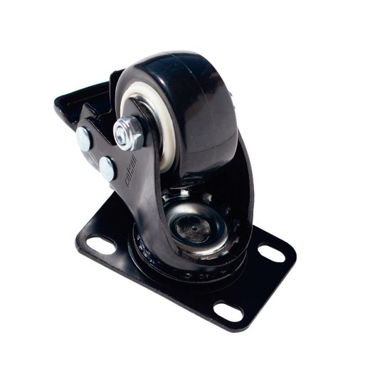 Rodizio Giratorio 50mm Preto 50kg com Freio Moveis Colson