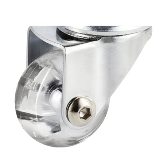 Rodizio Giratorio Silicone 35mm Pino Rodinha para Móveis Hdt