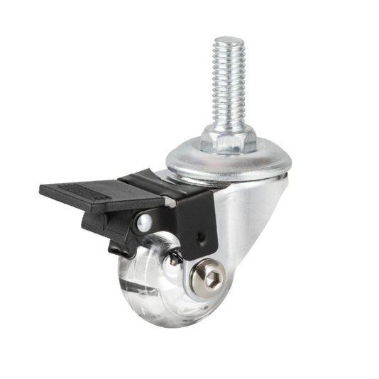 Rodizio Giratorio Silicone 35mm Trava e Pino 4 Unidade