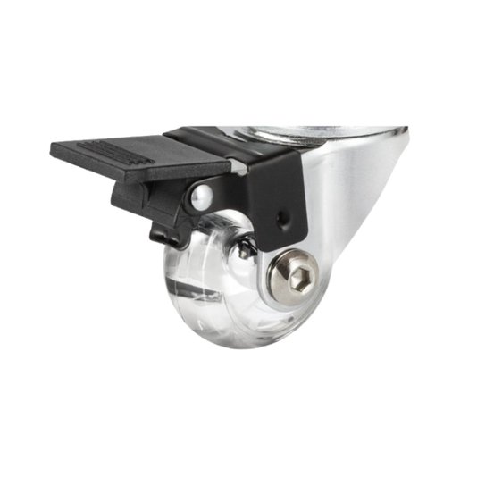 Rodizio Giratorio Silicone 35mm Trava e Pino para Moveis Hdt