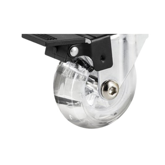 Rodizio Giratorio Silicone 50mm Trava e Pino P/ Moveis 8 Und