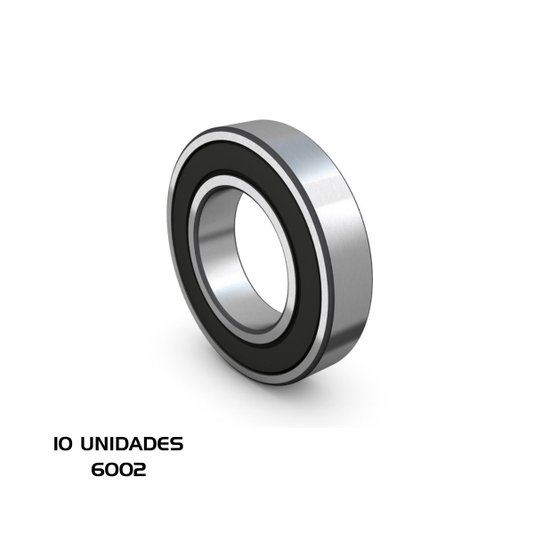 Rolamento 6002 DDU 15x32x9 Radial Rcc 10 Unidade