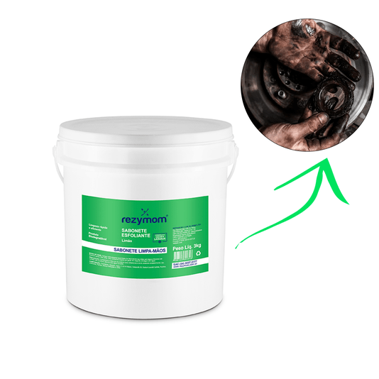 Sabonete Esfoliante Limpa Mãos Limão 3kg Rezymom