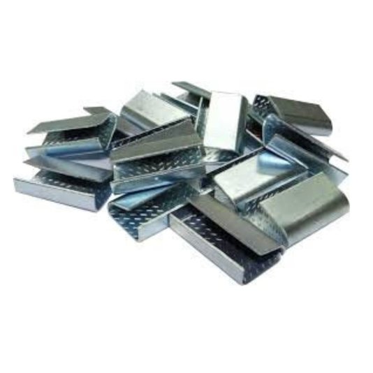 Selo em Aço Galvanizado para Fita Pet 19mm Caixa C/ 500 Und