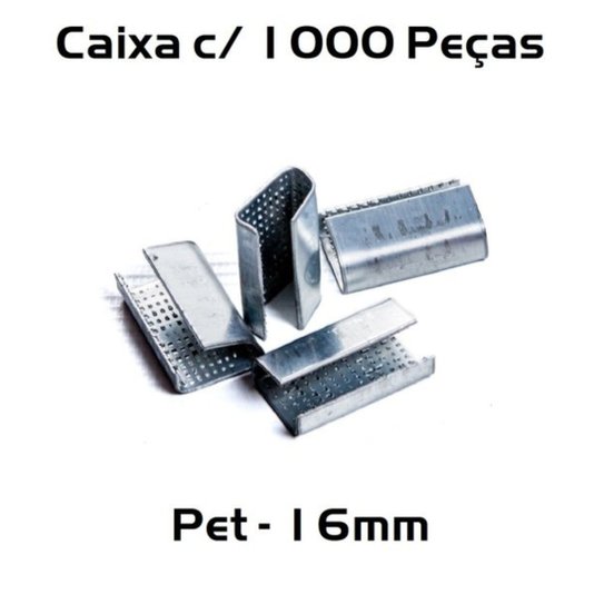 Selo Pet Metalico Galvanizado 16mm Caixa C/ 1000 Pçs