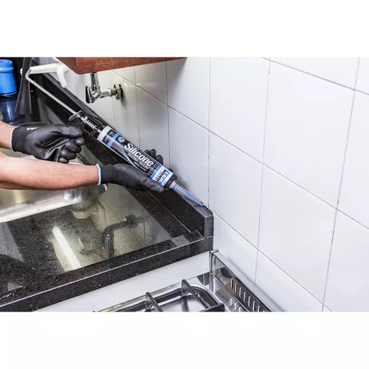 Silicone Preto Acético 256g Tekbond