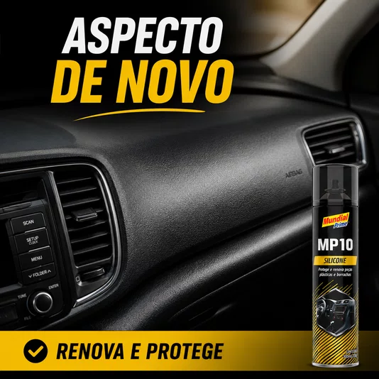 Silicone Spray 300ml Renova Plásticos Borrachas Tutti Frutti