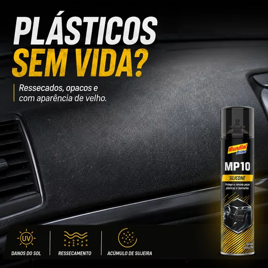 Silicone Spray 300ml Renova Plásticos Borrachas Tutti Frutti