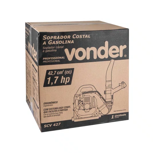 Soprador de Folhas Costal a Gasolina 1,7 Cv Scv427 Vonder