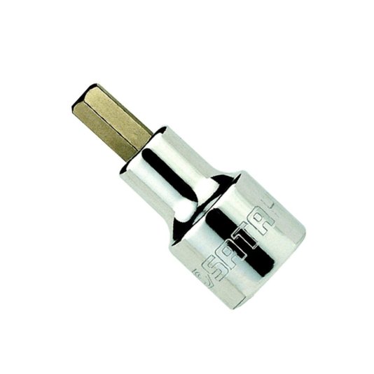 Soquete Bit Hexagonal Allen Curto 4 Mm Encaixe 1/2 Pol. Sata