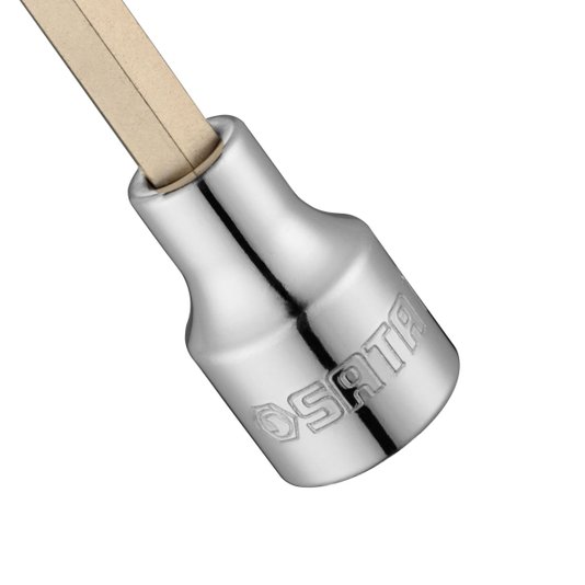 Soquete Bit Torx Hexalobular Longo T40 com Encaixe 1/2 Pol. - Sata