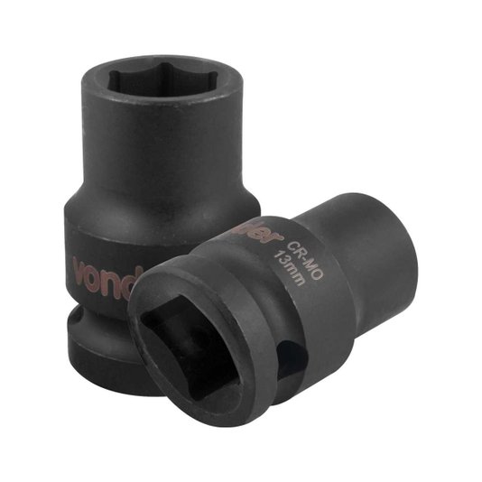 Soquete Sextavado de Impacto 13mm Encaixe 1/2 Vonder