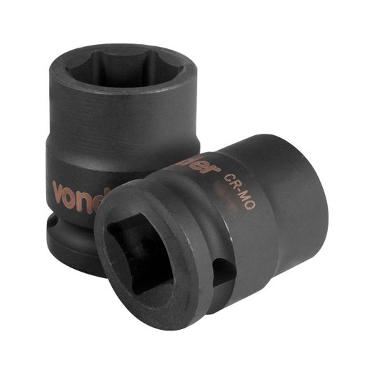 Soquete Sextavado de Impacto 17mm Encaixe 1/2 Vonder