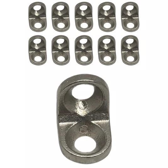 Suporte Cadeirinha Prateleira 13x13mm Metal Niquelado 10 UN