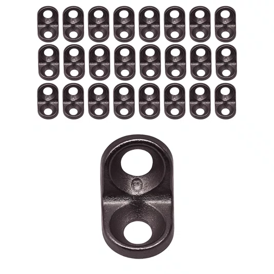 Suporte Prateleira 13X13mm Metal Niquelado Preto 50 UND
