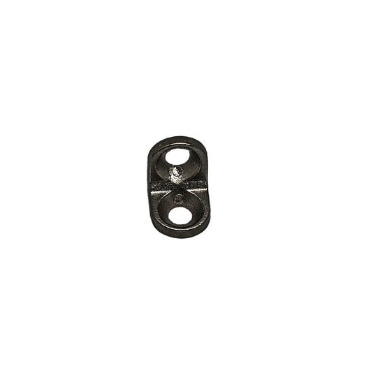 Suporte de Prateleira 13mm X 13mm Alumínio Niquelado Preto