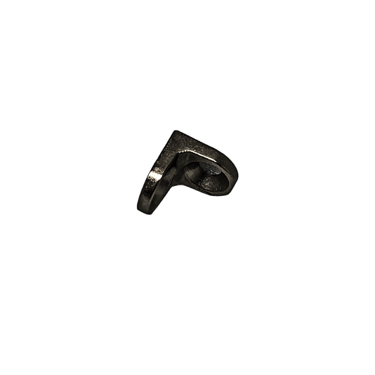 Suporte de Prateleira 13mm X 13mm Alumínio Niquelado Preto