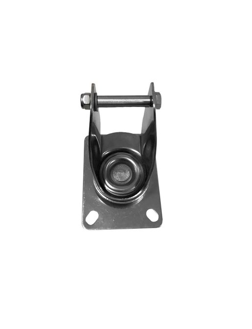 Suporte Fixo e  Giratório Inox Para Rodízio 4 Pol 10 Unidade