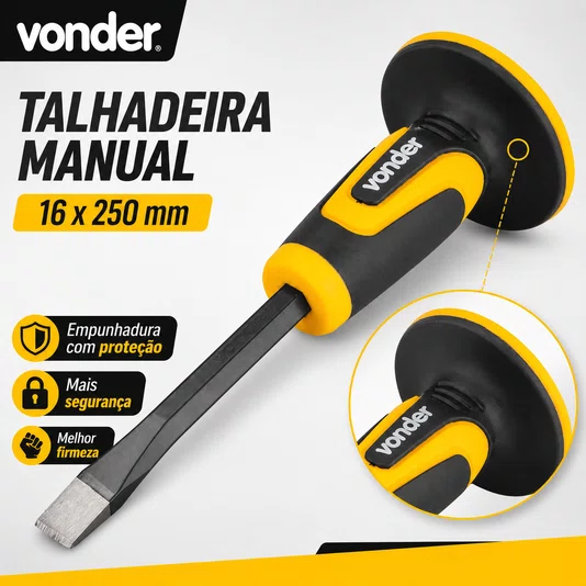 Talhadeira Manual 16 X 250mm com Empunhadura Proteção Vonder
