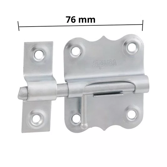Tarjeta Ferrolho Redondo Zincado 3 Polegadas
