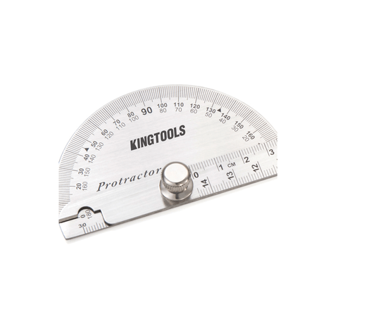 Transferidor de Ângulo Meia Lua 0 a 180 Graus Kingtools